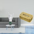 thumbnail image 2 of Estatua del gesto de la roca,Figuras de estatuas de dedos con gestos de música rock,caja de pañuelos,Dispensador de pañuelos desechables para baño,Servilletero de mesa con caja Dispensador, 2 of 7