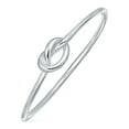 thumbnail image 1 of Minimalist Simple Midi Knuckle Stackable Infinity Love Knot Ring for Women Girlfriend .925 Sterling Silver Thin 1MM Band, 1 of 6