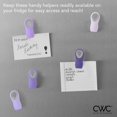 thumbnail image 4 of HAHDAXIA 5 Pc Chip Bag Clips- Kitchen Clips, Magnetic Chip Clips for Bags, Food Bag Clips with Airtight Seal (Lavender), 4 of 5
