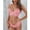Pink, variant on Pavied Bikini Sets Women Plus Size Lingerie Corset Lace Floral Bralette Bra Two Piece Underwear Push Up Bra Seamless Underwear White S