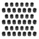 thumbnail image 1 of WHAMVOX 130Ud Clips Plásticos Negros Para Tallas En Percheros Con Numeración Clara Para Organización, 1 of 6