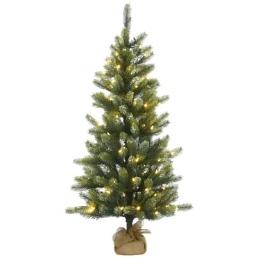 National Tree Company 4.5 ft. Trinity Spruce Tree with LED Lights