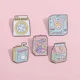thumbnail image 4 of Boo Juice Box Enamel Pin Cartoon Candy Color Cat Bunny Juicy Peach Juice Drink Lapel Brooch Badge Jewelry Gifts Wholesale, 4 of 5