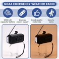 thumbnail image 5 of Radio Meteorológica de Emergencia FM/AM, Radio Portátil con Generador de Manivela, Linterna Solar de 1200 MAh para Acampar Al Aire Libre., 5 of 5