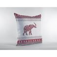 thumbnail image 2 of Paisley Elephant Throw Pillow with Removable Cover in Red 18x18, 2 of 5