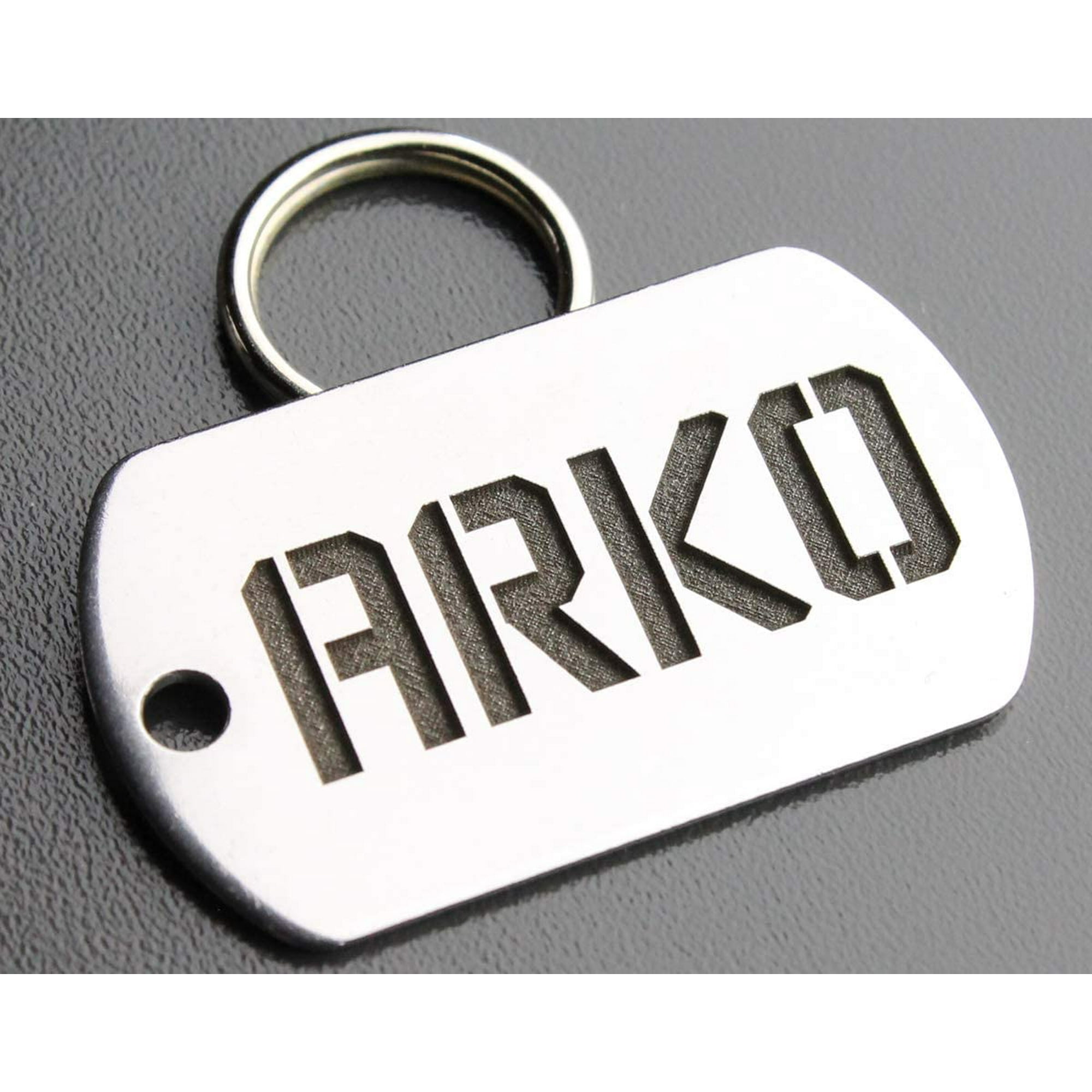 Deep Engraved Stainless Steel Pet ID Tag - Rectangle (7/8x1-1/4