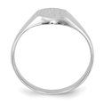 thumbnail image 1 of 14K White Gold Childs Signet Ring, 1 of 5