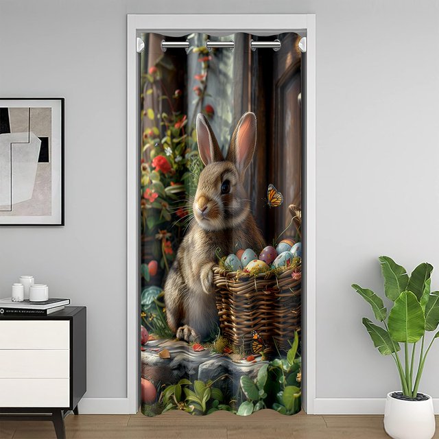Erosebridal Easter Kawaii Rabbit 01,Floral Eggs 02,Animal Bedroom Decor