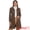 Coffee, variant on DARING DIVA Women's Faux Suede Coat Belted Zipper Jacket for Stylish Wear XS Coffee