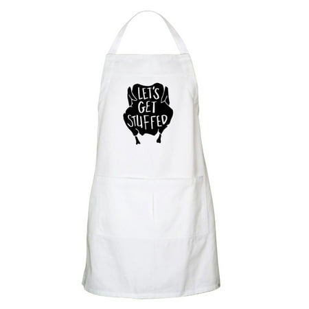 CafePress - Let's Get Stuffed - Kitchen Apron with Pockets, Grilling Apron, Baking