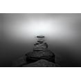 thumbnail image 2 of Guerola, Joaquin 18x13 White Modern Wood Framed Museum Art Print Titled - Stones Ii, 2 of 4