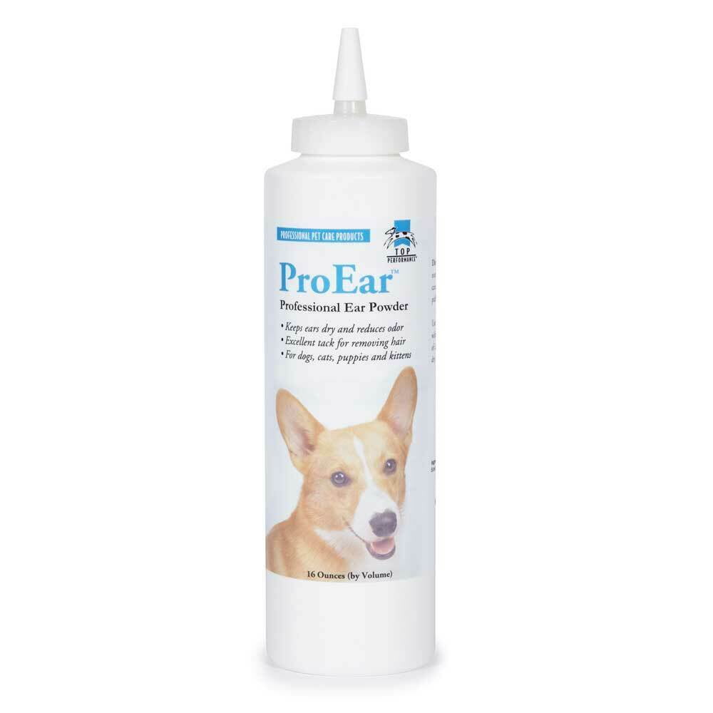 Professional Pet Grooming Ear Powder Healthy Dog Cat Care 16oz Squeeze