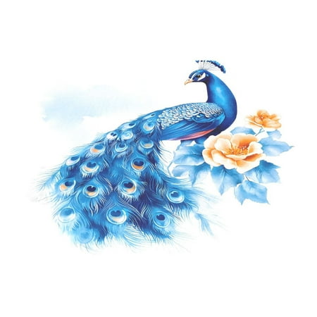 

Ryvnso 1 Piece Placemats Peacock Flower Dining Mats Heat-Resistant Non-Slip Washable Table Mat