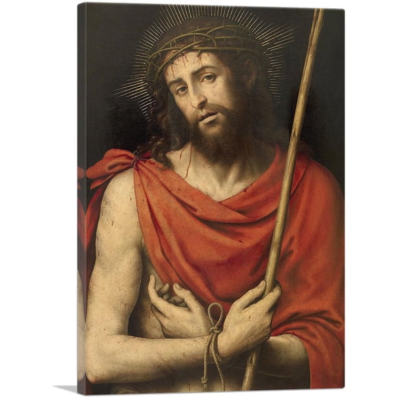 ARTCANVAS Ecce Homo Canvas Art Print by Juan de Juanes - Size: 12" x 8" (0.75" Deep)