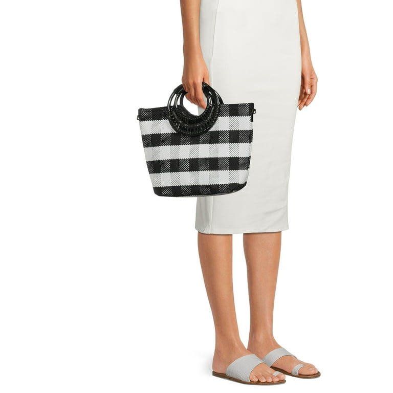 Twig Arrow Women's Synthetic Crossbody Tote Bag with Wicker