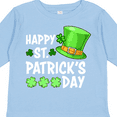 thumbnail image 4 of Inktastic Happy St. Patrick's Day Green Hat and Clovers Boys or Girls Long Sleeve Toddler T-Shirt, 4 of 5