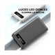 thumbnail image 3 of Batería Externa de Respaldo 10000mAh Elegate Con 2 Puertos USB y Luz LED Negro, 3 of 3