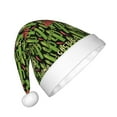 thumbnail image 2 of Cauagu Green Cacti And Red Chili Pattern Christmas Hat for Kids,Xmas Holiday Hat Santa Hat for Boys & Girls Festive Headwear Accessories for Christmas/New Year/Holiday, 2 of 6