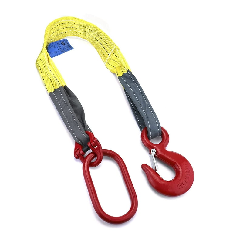 Lifting Slings Web Sling, 3.3 Ft Heavy Duty Single Leg Wire Rope