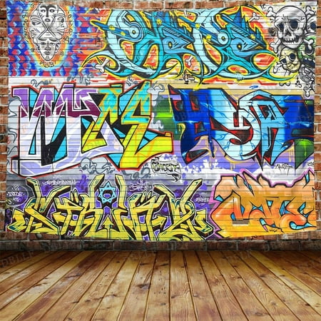 Graffiti Wall Tapestry Street Art Tapestry Hip hop Style Brick Wall  Hanging, Flannel Art Large Tapestries Colorful Hippie Art Backdrop for for  Living Room Bedroom (80 x 60 inches) GTYYDB1445 | Walmart Canada