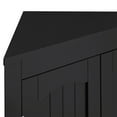 thumbnail image 6 of Black Wood 32.3 in.H Storage Corner Cabinet with Shelves, 6 of 11