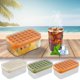 thumbnail image 1 of mfyjkho Bandeja para cubitos de hielo de una sola capa|molde casero para bloques de hielo|material apto para uso alimentario|fácil de desmoldar|tapa a prueba de fugas para congelador, 1 of 7