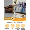 thumbnail image 5 of Purple Lavender Couch Cover for Dogs, Butterfly Flower Abstract Brush Artwork Washable Sofa Covers Slipcover for Pets Dogs Futon Cover, Couch Recliner Covers, Oversized Chair Slipcover 71"x91", 5 of 9