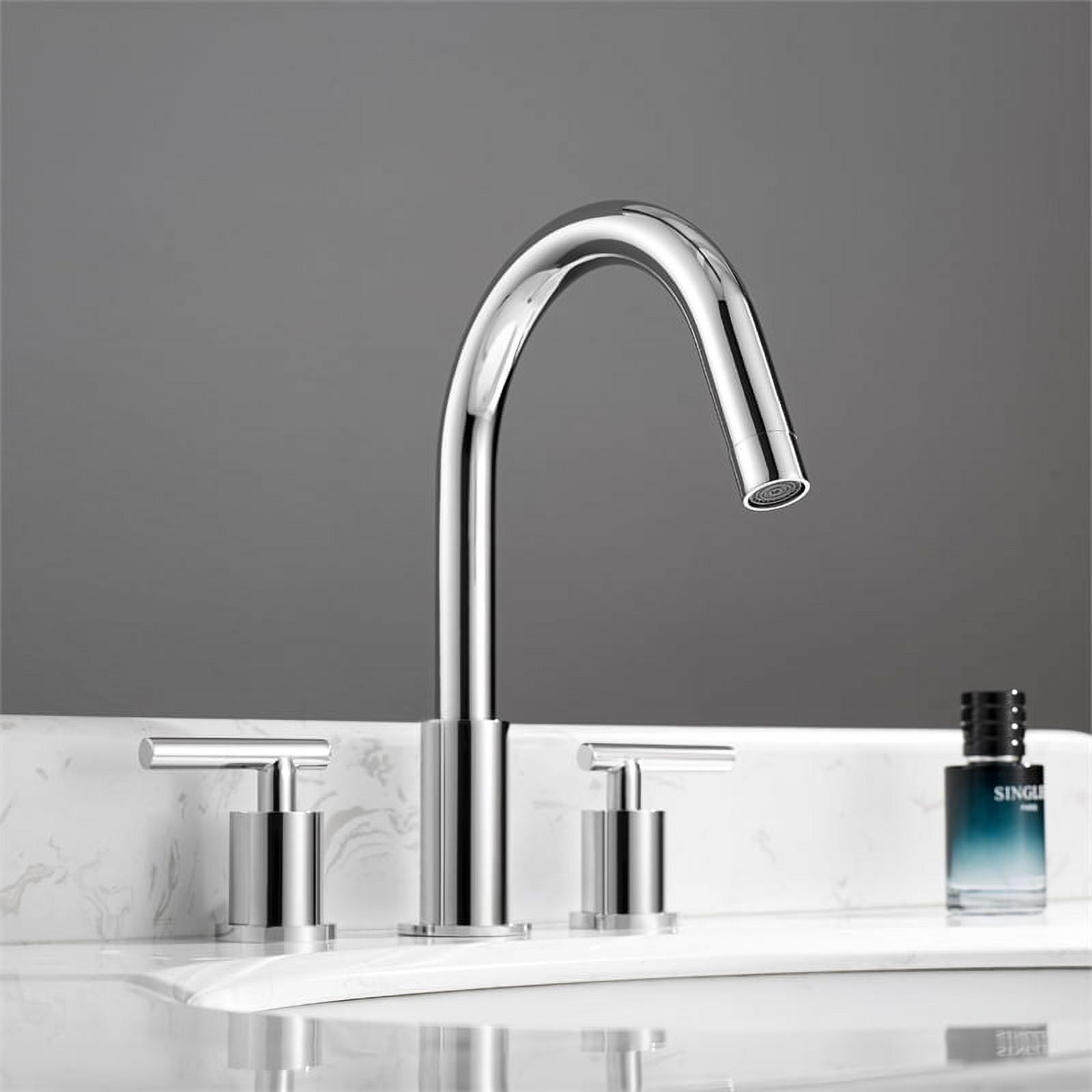 Vinnova Lodosa Widespread Polished Chrome Bathroom Basin Sink Faucet