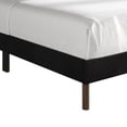 thumbnail image 5 of Castle Place Modern Glam Velvet Upholstered Wingback King Bed, Black, 5 of 11