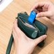 thumbnail image 4 of Monedero Monedero de mano multifuncional simple de cuero genuino, 4 of 5
