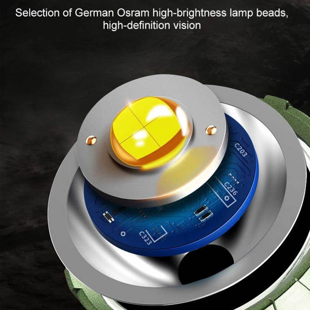 Strong Light Rechargeable Handheld Lamp Outdoor LED High-Power Flashlight for Mountaineering and Camping