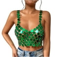 thumbnail image 6 of Vest Tops for Women Casual Chain Splicing Backless Camisole Top Camisole Vest, 6 of 9
