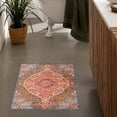 thumbnail image 6 of Rug Branch Modern South-Western  Rust Blue Indoor Doormat Rug - 2x4, 6 of 6