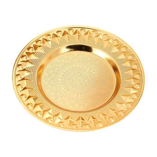 Bandeja de Metal para servir candelabro, bandeja para servir postres, bandeja de exhibición de Joyas para cafetería, granja, decoración de fiesta gran punto