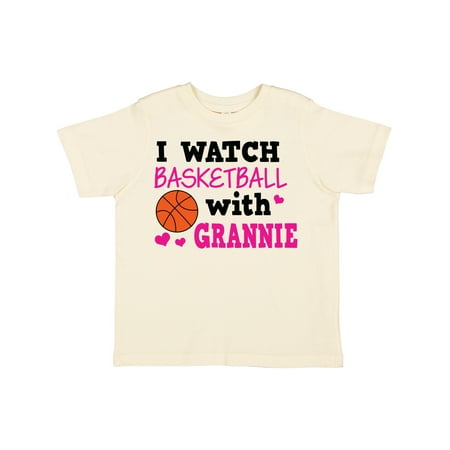 

Inktastic I Watch Basketball with Grannie Gift Toddler Toddler Girl T-Shirt