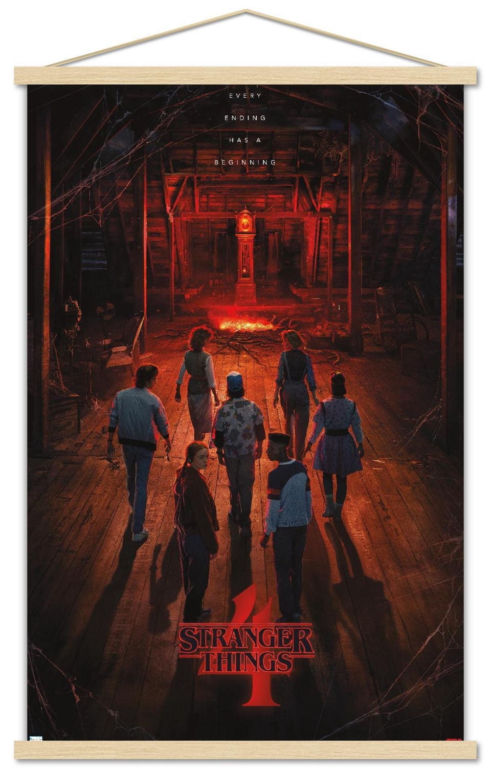 Netflix Stranger Things: Season 4 - Creel House Teaser One Sheet Wall Poster with Push Pins