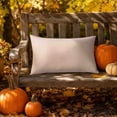 thumbnail image 4 of Outdoor Pillow Covers 12x20 Farmhouse Pillow Covers Fall Orange Plaid Stripes for Couch Sofa Living Room, 4 of 9