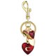 thumbnail image 1 of Llavero de metal con forma de corazón y arcoíris para mujer, 1 of 2