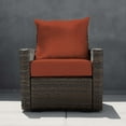 thumbnail image 2 of Textured Solid Terracotta Deep Seating Cushion Set, 2 of 8