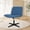Blue, variant on NiamVelo Criss Cross Chair, Wide Desk Chair No Wheels Vanity Chair Adjustable Computer Chair Modern Task Chair Armless Office Chair for Adults （Beige）
