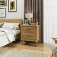 thumbnail image 5 of Nightstand, Bed Side Table with 2 Drawers for Bedroom, Natural, 5 of 6