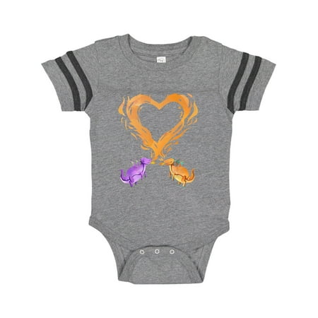 

Inktastic Fire Heart Dragons Gift Baby Boy or Baby Girl Bodysuit