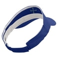 thumbnail image 3 of Columbus Day Cross Embroidered Brushed Cotton Sun visor - Royal OSFM, 3 of 5