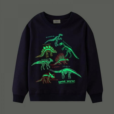 

LOVEBAY Baby Toddler Boy s Sweatshirts Dinosaur Pullover Crewneck Sweatshirt Kids Long Sleeve Crewneck Pullover