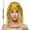 Gold, variant on HuangHuanChen Womens PET Fringe Wig Colorfur Sparkling Festival Headpiece For Cheerleaders and Sports Fans Black