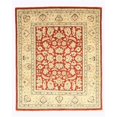 thumbnail image 1 of EORC OOAK-9458 8 x 9 ft. 7 Hand Knotted Wool Peshawar Traditional Oriental Rug, Red - Rectangle, 1 of 1