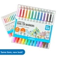 Pen + Gear Fine & Chisel DualTip Markers, Assorted Ink Colors, 24