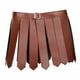 thumbnail image 3 of Falda de romano 38cm Halloween mujeres hombres cuero Pu disfraz de guerrero romano marrón Yuyangstore Falda de gladiador romano, 3 of 8