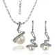 thumbnail image 5 of Boucles D'oreilles Pendantes,perle De Culture Grise Et Blanche, 18k Argent Or Plaqu,longues Perces Pour Femme Fille Cadeau, 5 of 5