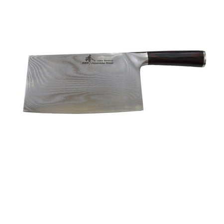 

ZHEN A8P VG-10 Series 3-Layer Forged 8 in. Pakkawood Handle Slicer Chopping Chef Butcher Knife Cleaver Large